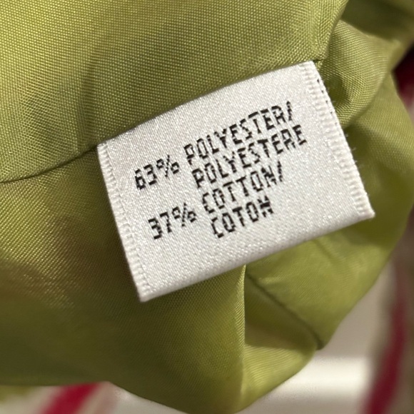EUC [Lafayette 148] New York Green/Pink Buttoned Blazer Jacket Women’s Size 8 - Picture 14 of 14